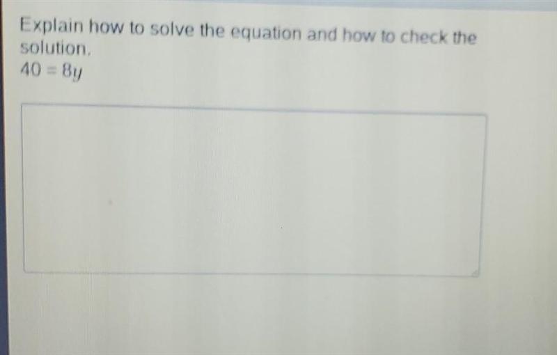 HELP ASAP I WILL MARK BRAINLEY Explain how to solve the equation and how to check-example-1