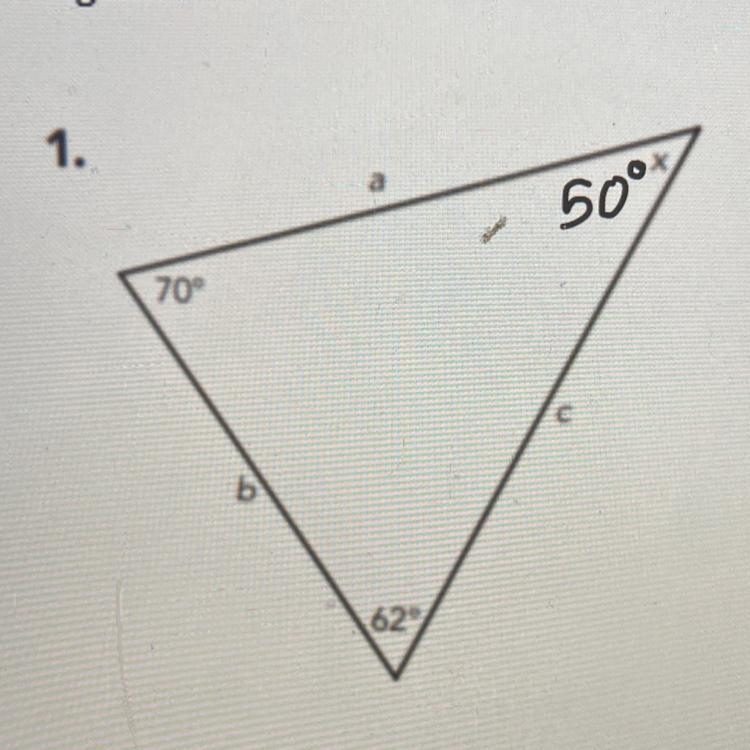 List the side lengths from shortest to longest. (20 points)-example-1