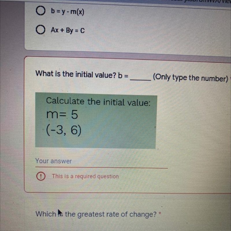 Calculate the initial value: m= 5 (-3, 6)-example-1