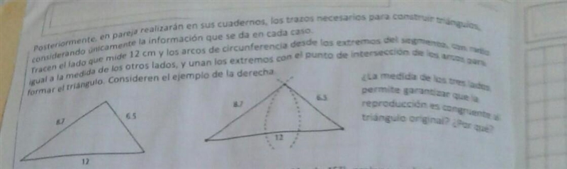 tracen el lado que mide 12 centímetros y los arcos de circunferencia de los extremos-example-1