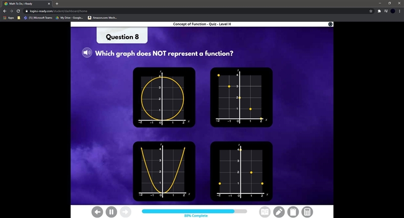 Which graph does NOT represent function-example-1