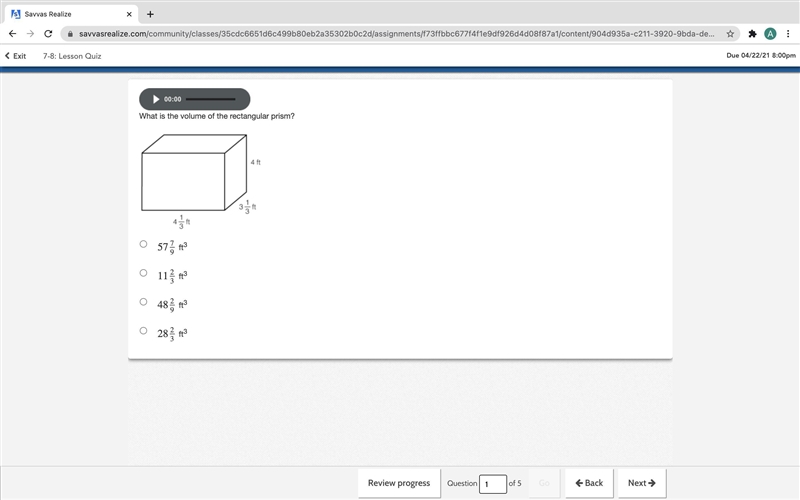 What is the volume of the rectangular prism?-example-1