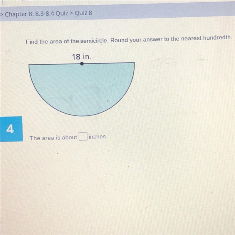 Find the area of the semicircle. Round your answer to the nearest hundredth. YEAH-example-1