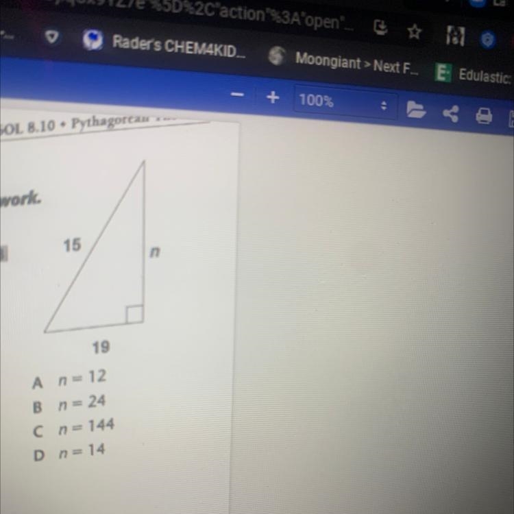 What is the answer to solve for n-example-1