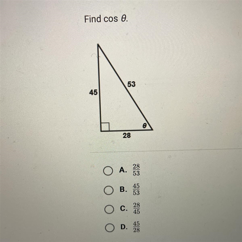 Find cos 0. 53 45 28-example-1