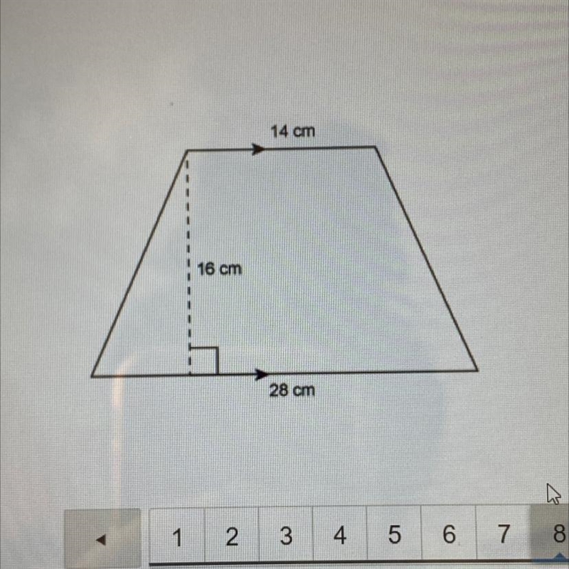 What is the area of this trapezoid enter your answer in the box-example-1