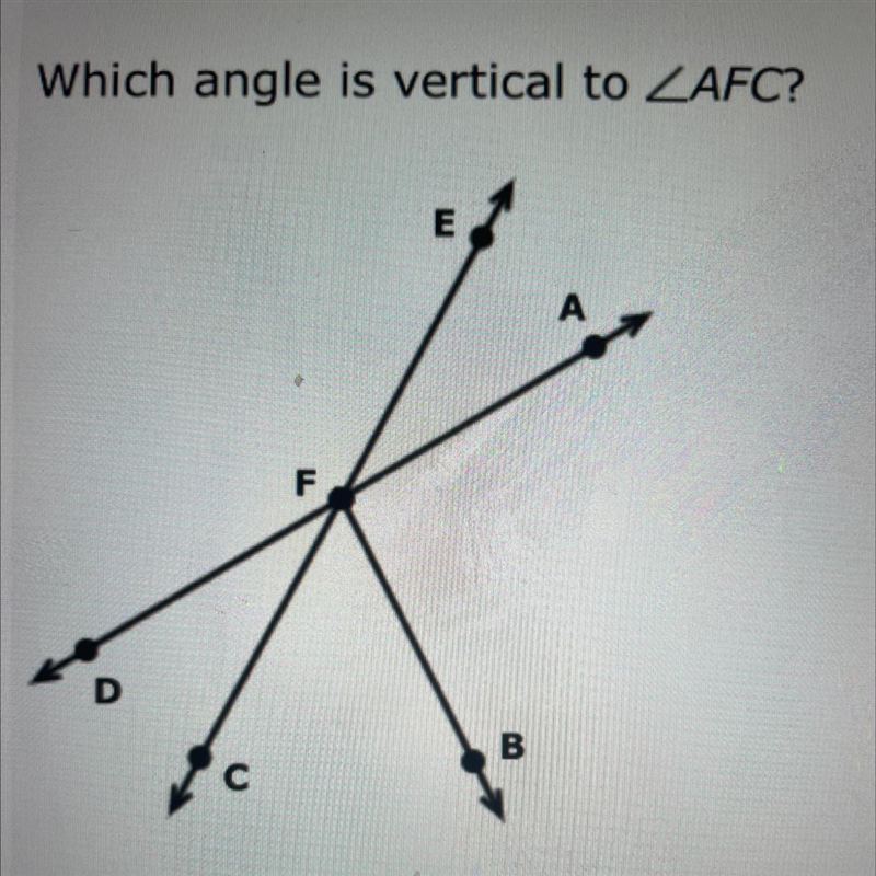 Which angle is vertical to AFC?-example-1