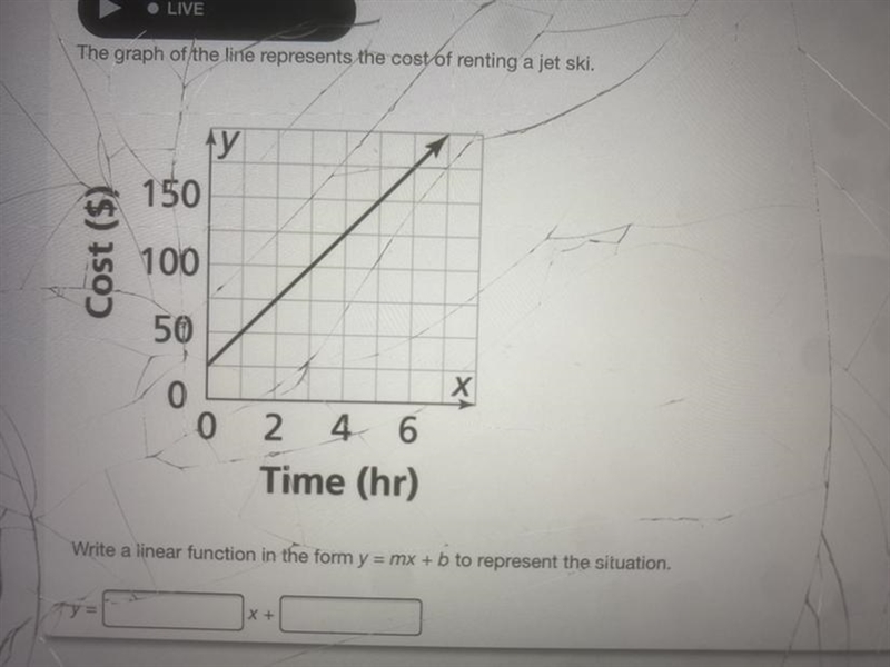 Help please !! y= mx+b problem-example-1