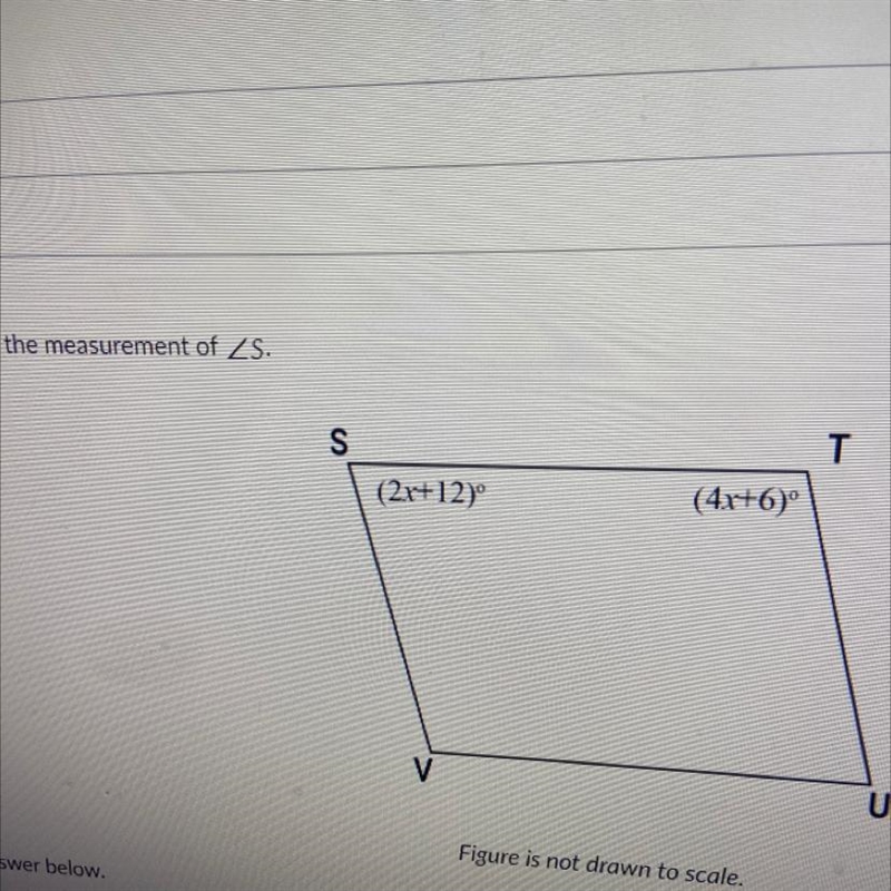 PLEASEEEE HELP STUV is A parallelogram find the measurement of angle S-example-1