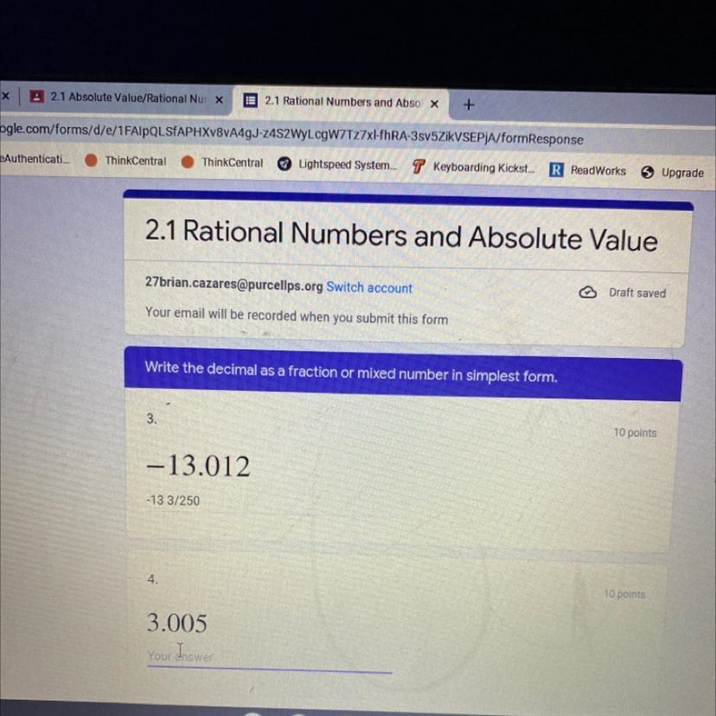 3.005/ Write the decimal as a fraction or mixed number in simplest form.-example-1