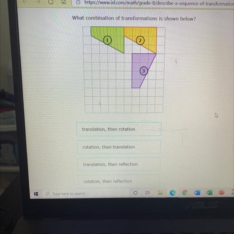 ANSWER ASAP DONT SEND A FILE WHAT IS THE TRANSFORMATION????-example-1