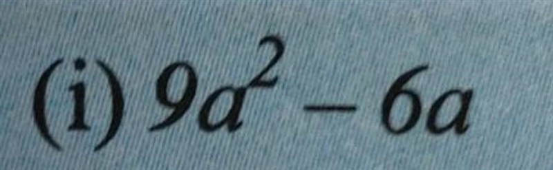 Factorise 1) 9a^2 - 6a​-example-1