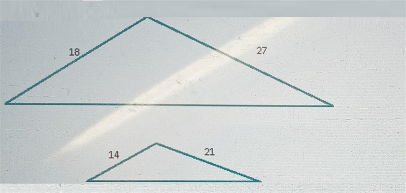 Similar Triangles Write the ratio of corresponding sides for the similar triangles-example-1