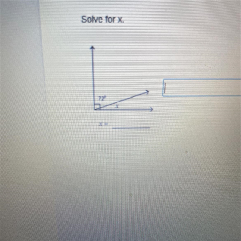 Solve for x there’s a 72 and x-example-1