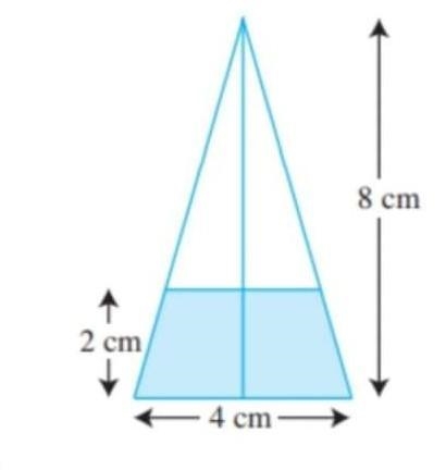 The figure shows a vertical section through the axis of a solid paper weight made-example-1