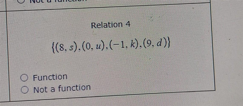 Decide whether or not it is a function. ​-example-1