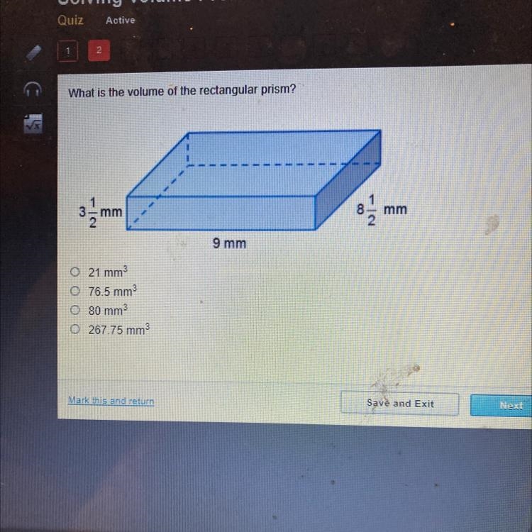 What is the volume of the rectangular prism?￼-example-1