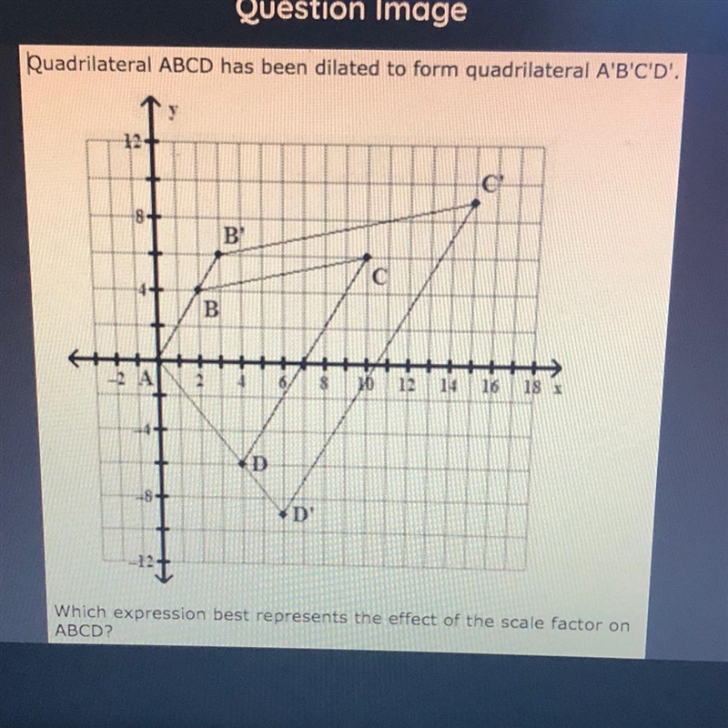 Answer choices) A. (2/3x, 2/3y) B. (3/2x, 3/2y) C. (1/2x, 1/2y) D. (2x, 2y) Please-example-1