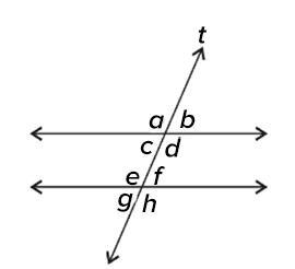 Which angles represent alternate interior angles? Question 21 options: G and H A and-example-1