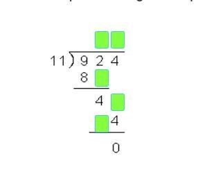 Complete the long division problem on your own sheet of paper. Then, fill in the digits-example-1