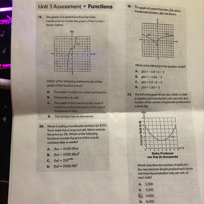 Need help on my final, dealing with parent functions-example-1