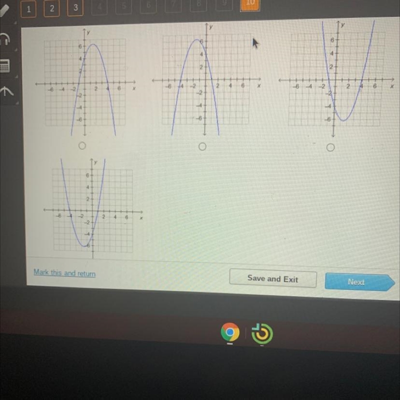 Which is the graph of f(x)=(x-1)(x+4)?-example-1