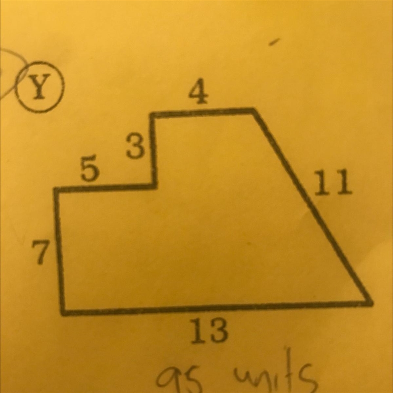 Find the area of each shape by decomposing it into smaller shapes, combining their-example-1