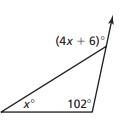 Find the measure of the exterior angle.-example-1