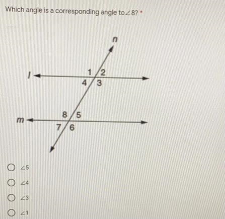 Which angle is a corresponding angle to 8?-example-1