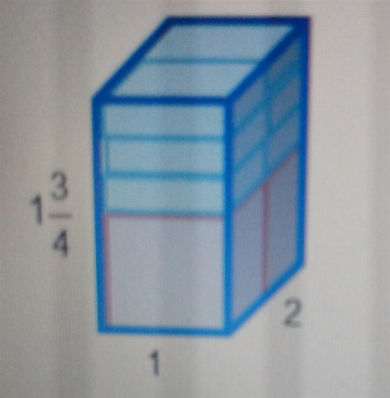 Please help me! What is the volume of the prism below? 2 3/4 units3 3 1/2 units3 5 units-example-1