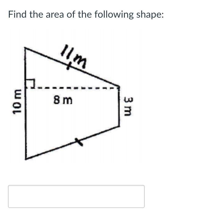 Find the area of the following shape:-example-1