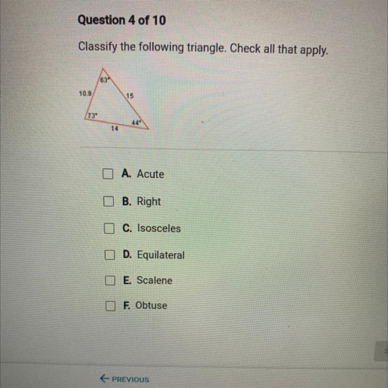 Classify the following triangle ?-example-1