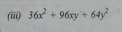 Factorise the following expressions :​-example-1