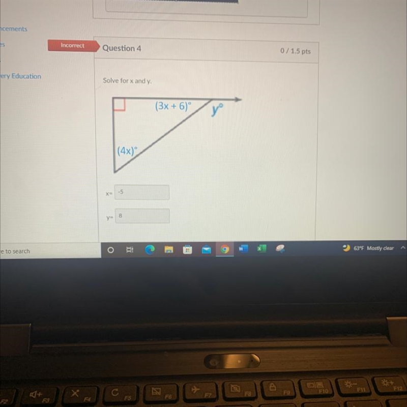 Solve for x and y !!!!!!!!!!!-example-1