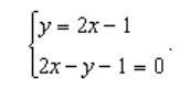 Solve: a This system has no solution. b (1, 1) and (0, 0) c This system has infinitely-example-1