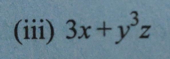 Factorise 3x + y^3 z​-example-1