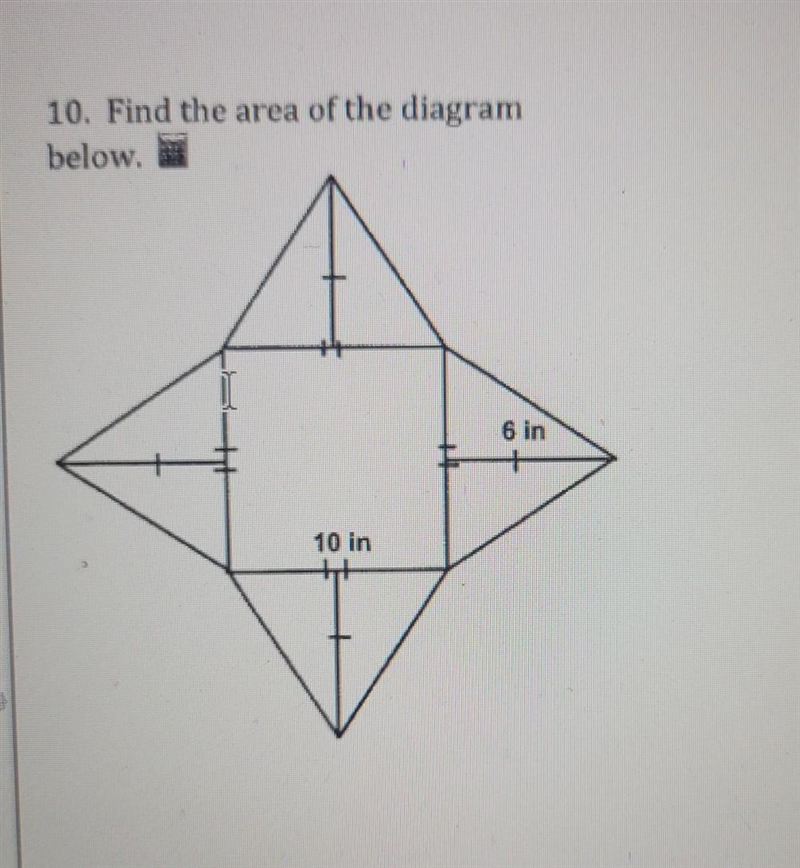 Find the area of the diagram below​-example-1