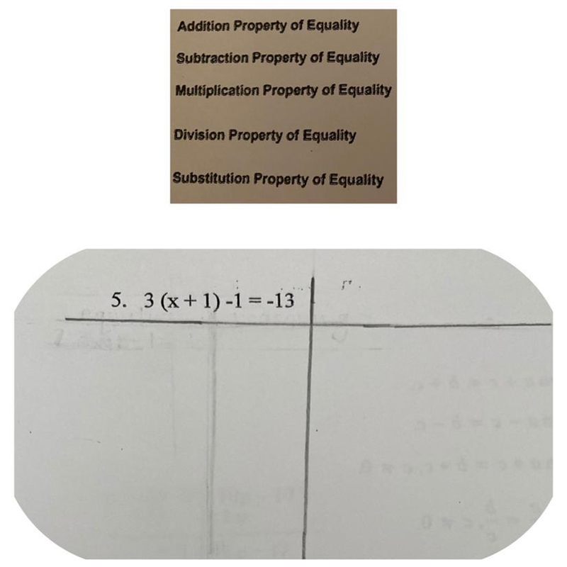 Solve the equation and justify each step using the algebraic properties of equality-example-1