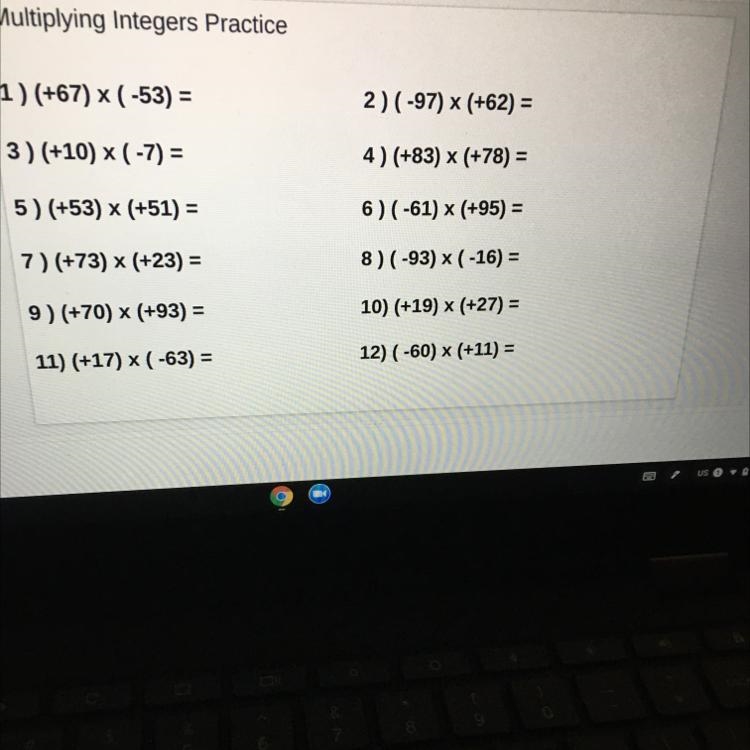 Multiplying intergers practice look at pic-example-1