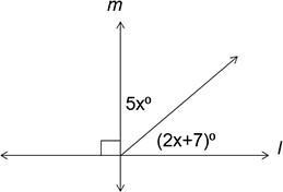 Identify the correct statement for the given figure. Question 14 options: A) (5x)° + (2x-example-1