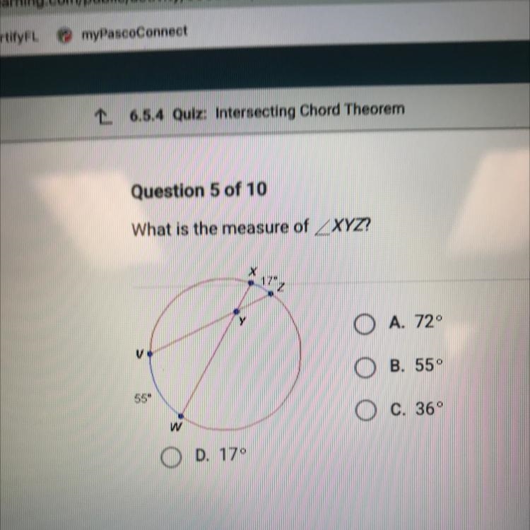 What is the measure of-example-1