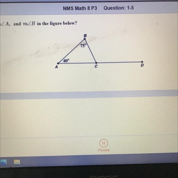 What is the relationship among angle BCD and angle A, and angle B in the figure below-example-1