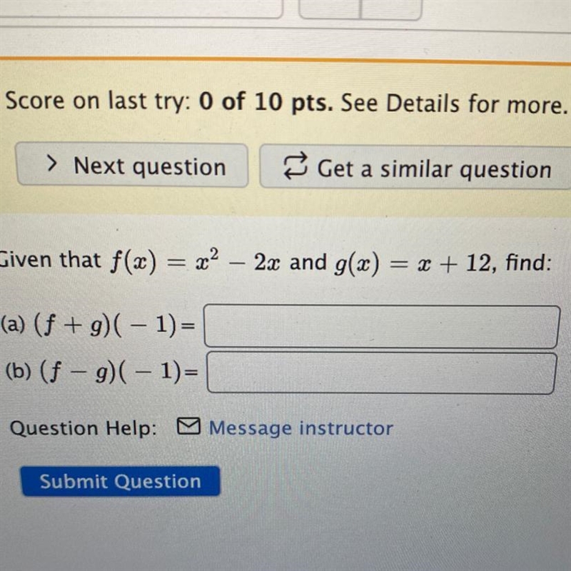 Given that f (x) = x help me plz-example-1