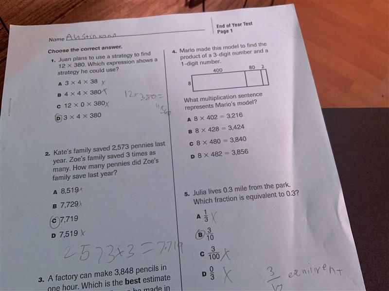 Mario made this model to find the 3 digit number and a 1 digit number what multiplication-example-1