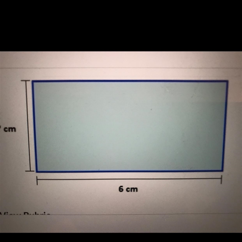 If the area of this rectangle is 30cm square what would the missing side be?-example-1