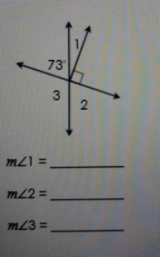 Find each angle measure.( Diagrams are not drawn to scale)​-example-1