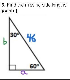 Find the missing side lengths-example-1