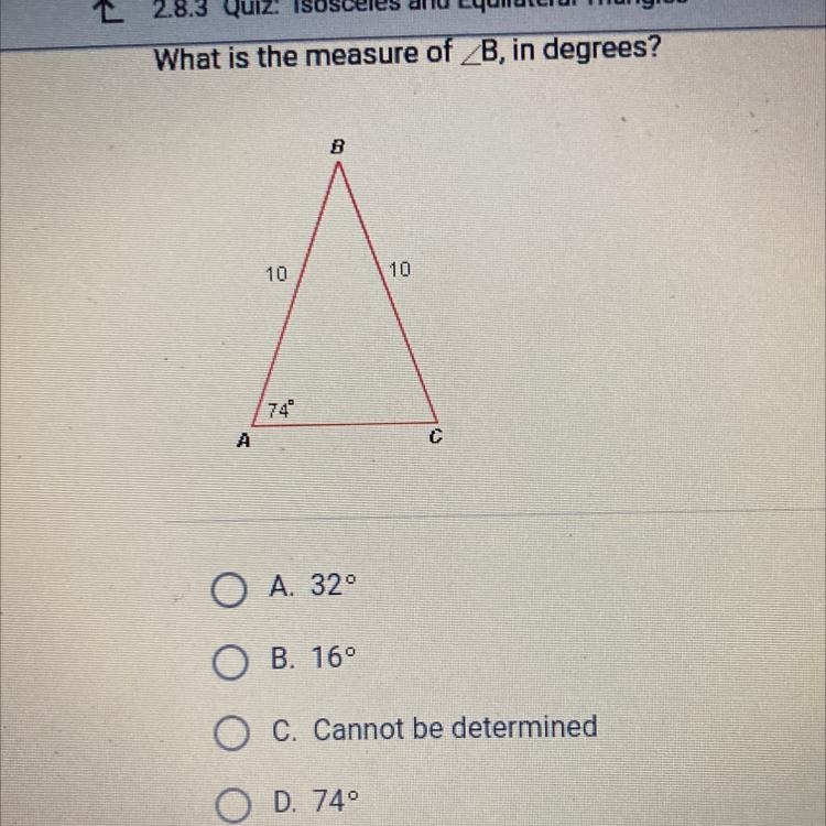 What is the measure of b in degrees?-example-1