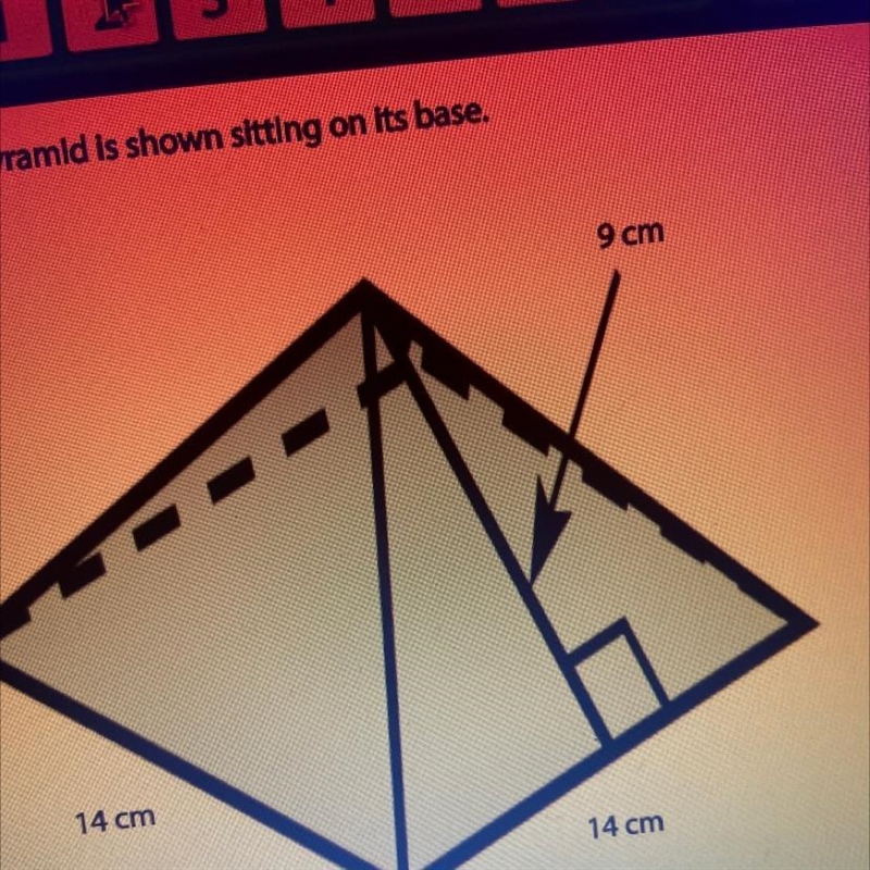 What is the area surface of the pyramid please do not do any files or links just say-example-1