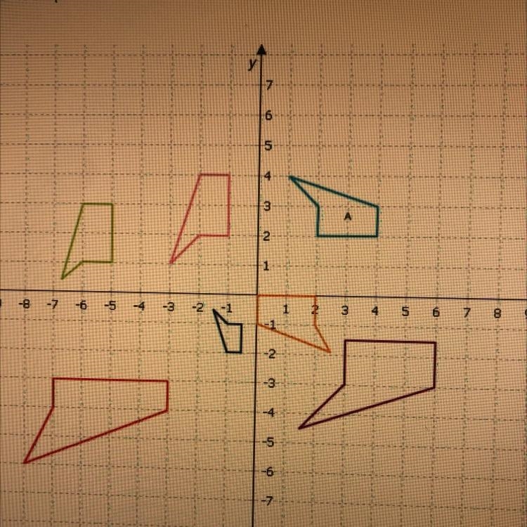 Select the shapes that are similar to shape A-example-1